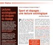 Lectures sociologiques et cliniques du dopage Image 1